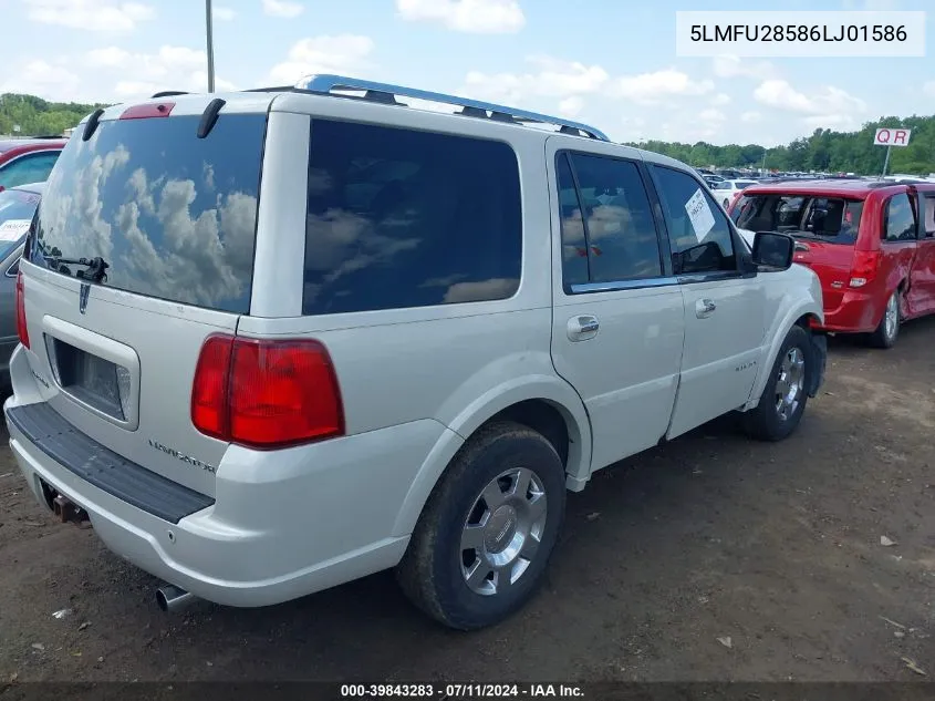 2006 Lincoln Navigator Luxury/Ultimate VIN: 5LMFU28586LJ01586 Lot: 39843283