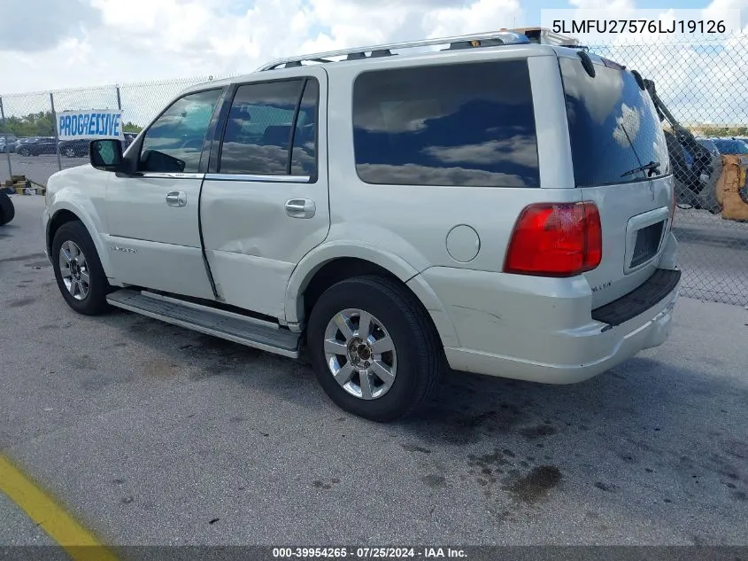 5LMFU27576LJ19126 2006 Lincoln Navigator