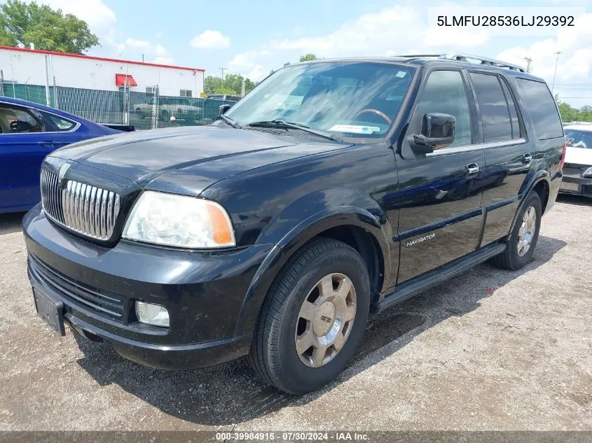 2006 Lincoln Navigator Luxury/Ultimate VIN: 5LMFU28536LJ29392 Lot: 39984915