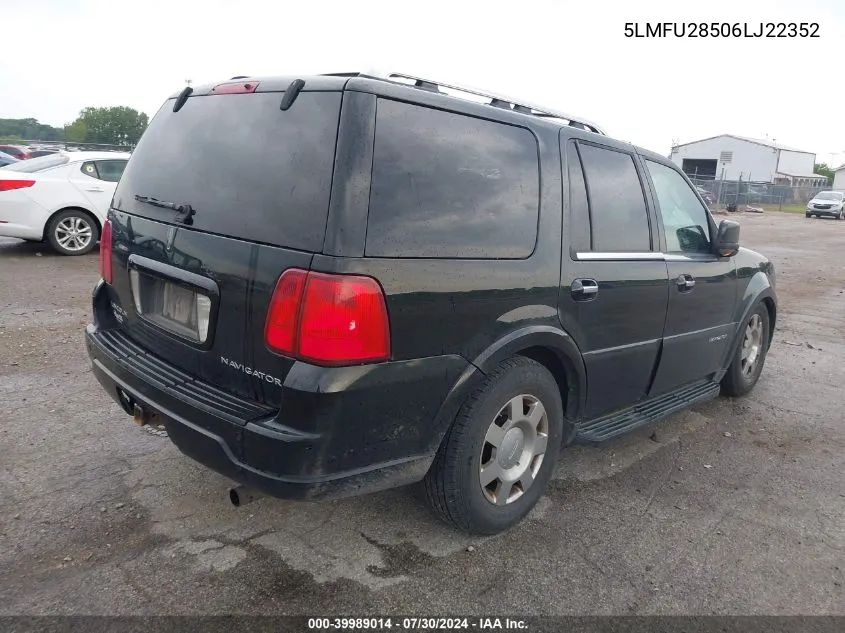 5LMFU28506LJ22352 2006 Lincoln Navigator