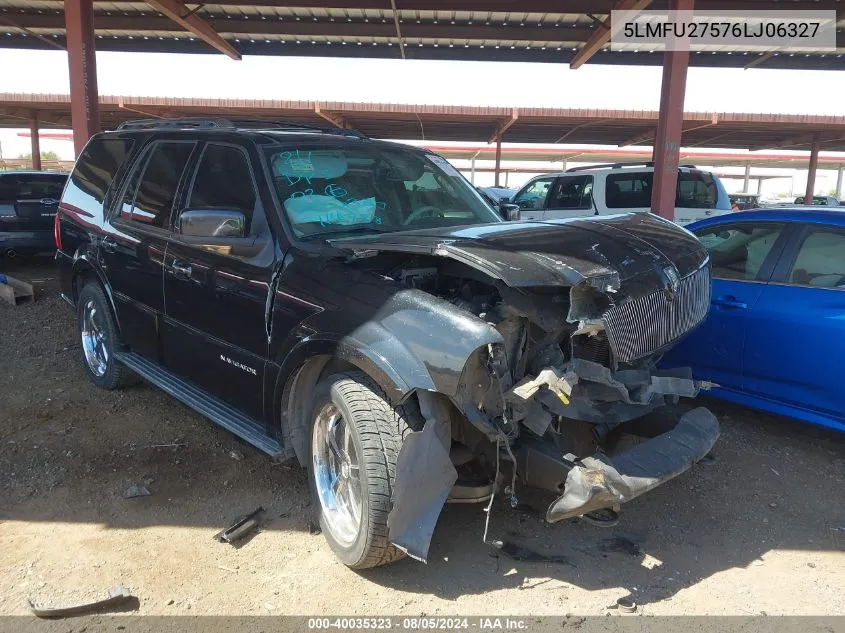 2006 Lincoln Navigator Luxury/Ultimate VIN: 5LMFU27576LJ06327 Lot: 40035323