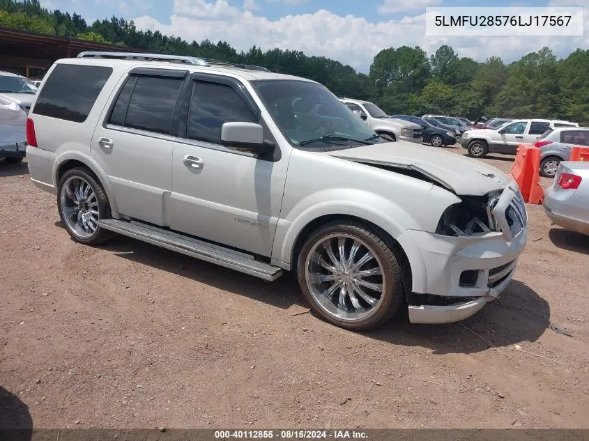 5LMFU28576LJ17567 2006 Lincoln Navigator