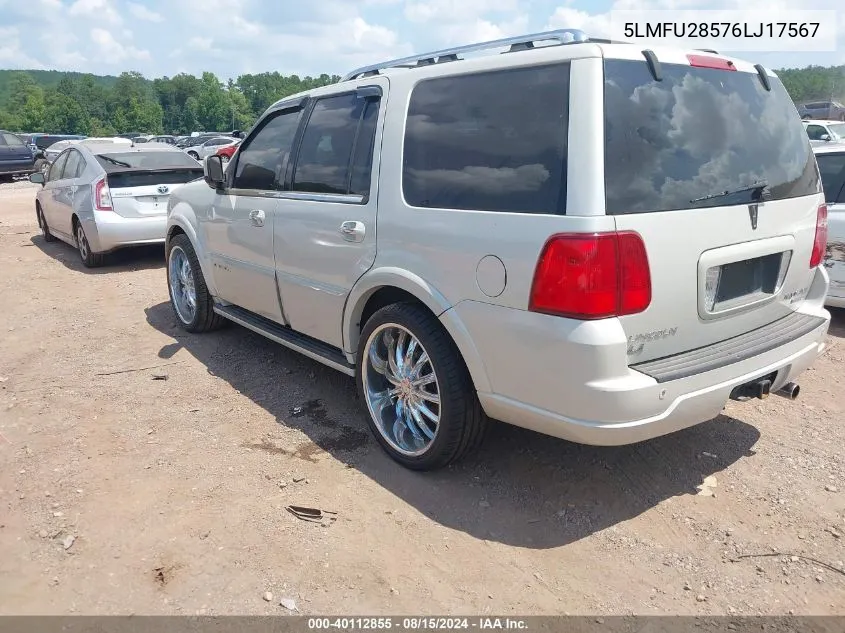 5LMFU28576LJ17567 2006 Lincoln Navigator