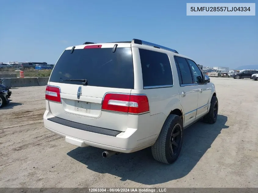 2007 Lincoln Navigator VIN: 5LMFU28557LJ04334 Lot: 12063304