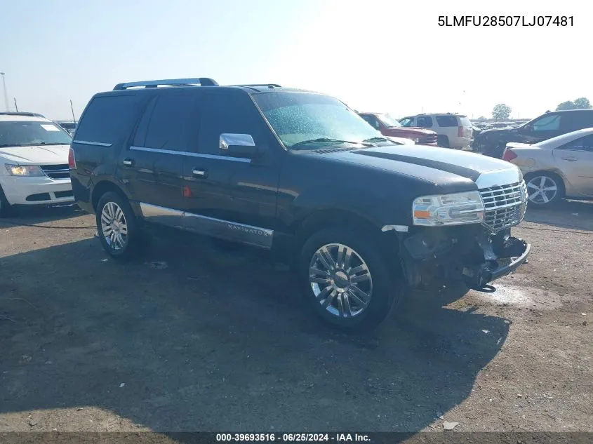 2007 Lincoln Navigator Ultimate VIN: 5LMFU28507LJ07481 Lot: 39693516