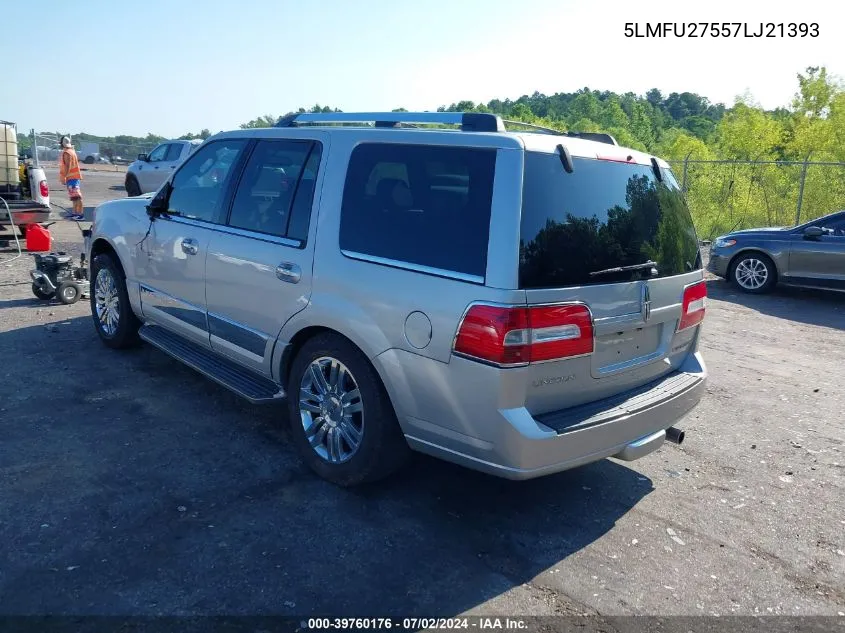 2007 Lincoln Navigator Ultimate VIN: 5LMFU27557LJ21393 Lot: 39760176