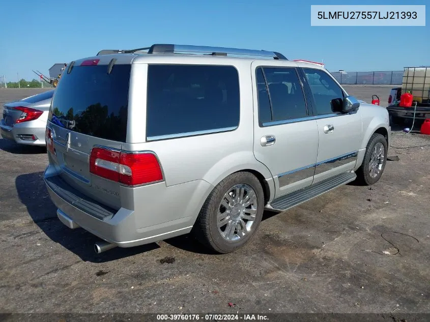 2007 Lincoln Navigator Ultimate VIN: 5LMFU27557LJ21393 Lot: 39760176