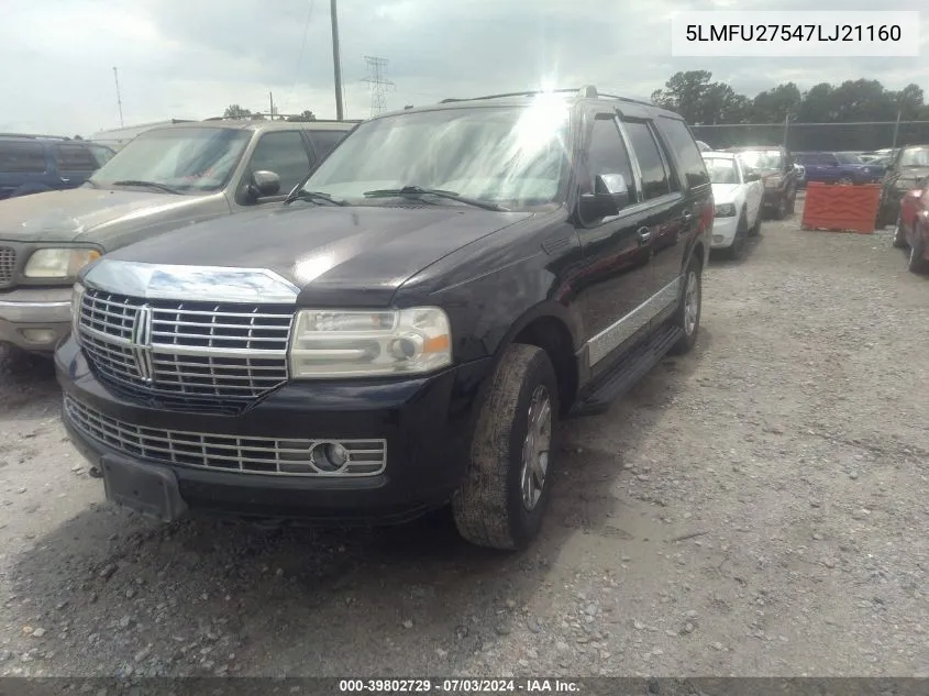 5LMFU27547LJ21160 2007 Lincoln Navigator Ultimate