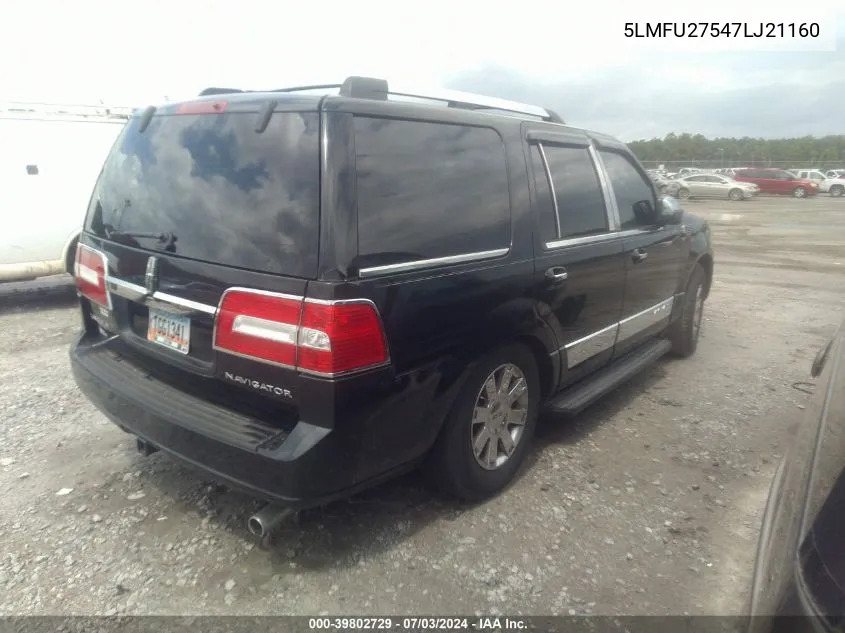 5LMFU27547LJ21160 2007 Lincoln Navigator Ultimate