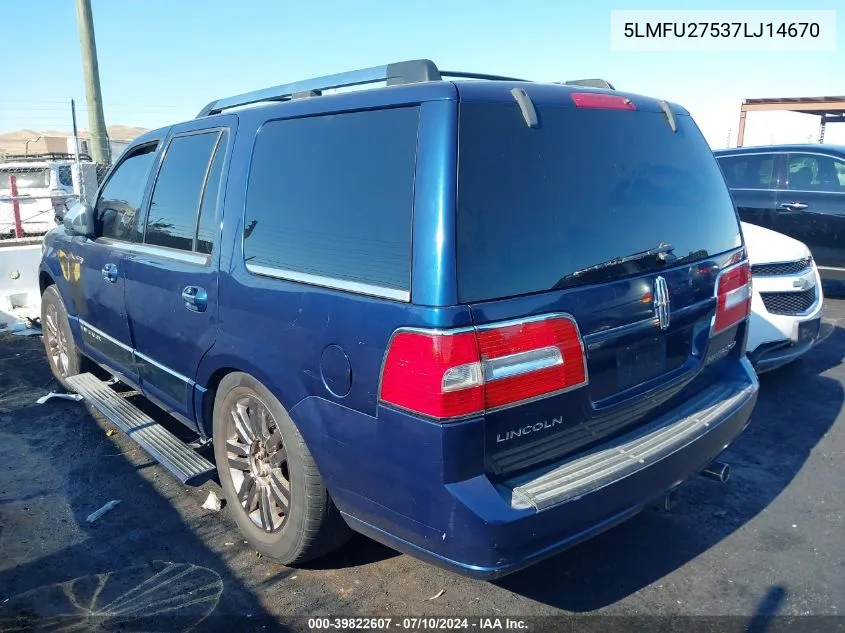 5LMFU27537LJ14670 2007 Lincoln Navigator Ultimate