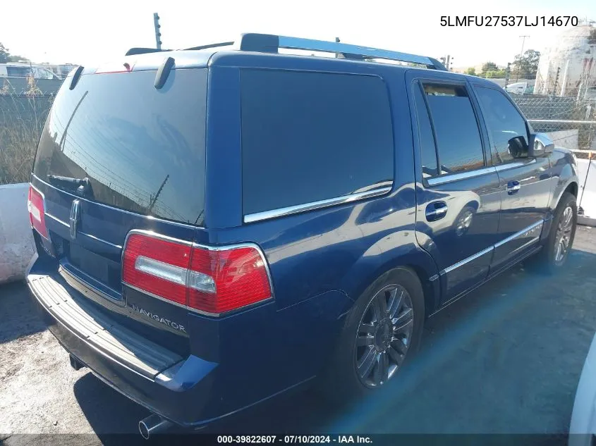 5LMFU27537LJ14670 2007 Lincoln Navigator Ultimate