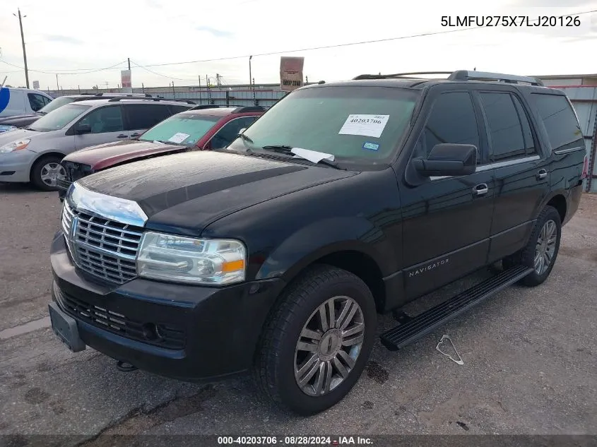 2007 Lincoln Navigator VIN: 5LMFU275X7LJ20126 Lot: 40203706