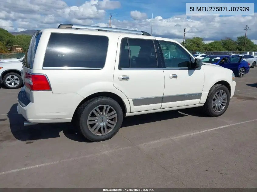 5LMFU27587LJ07939 2007 Lincoln Navigator Ultimate