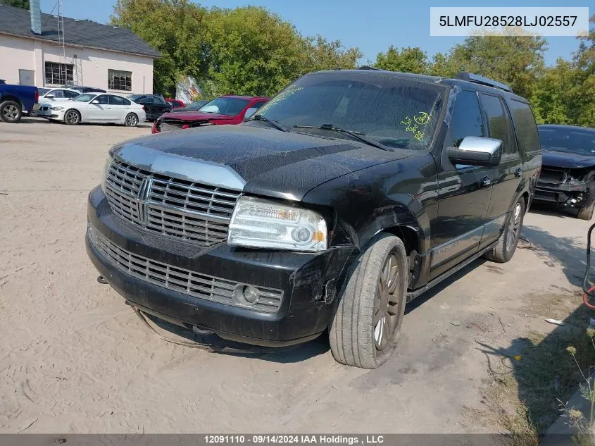 2008 Lincoln Navigator VIN: 5LMFU28528LJ02557 Lot: 12091110