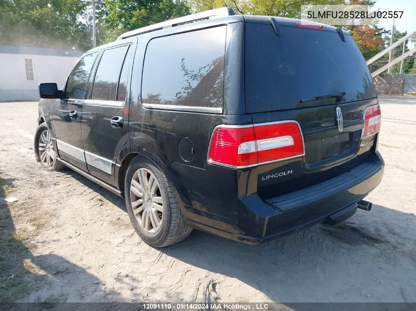 2008 Lincoln Navigator VIN: 5LMFU28528LJ02557 Lot: 12091110