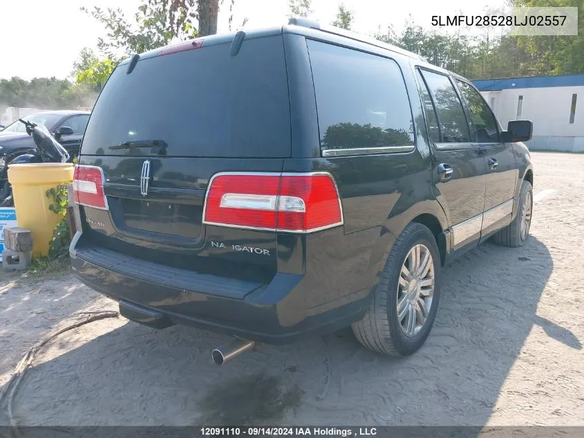 2008 Lincoln Navigator VIN: 5LMFU28528LJ02557 Lot: 12091110