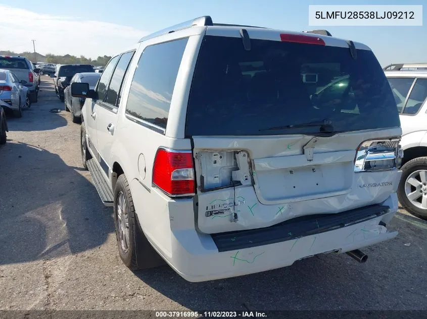 5LMFU28538LJ09212 2008 Lincoln Navigator