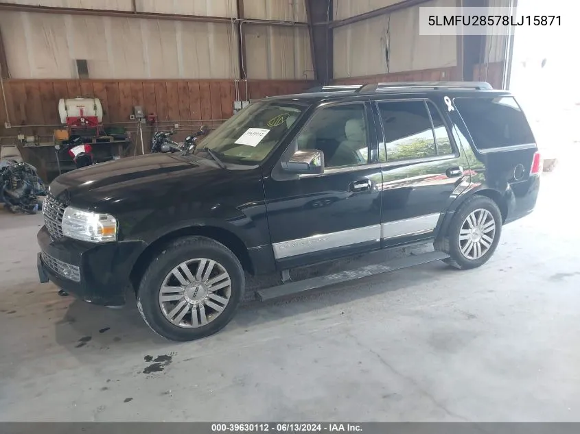 2008 Lincoln Navigator VIN: 5LMFU28578LJ15871 Lot: 39630112