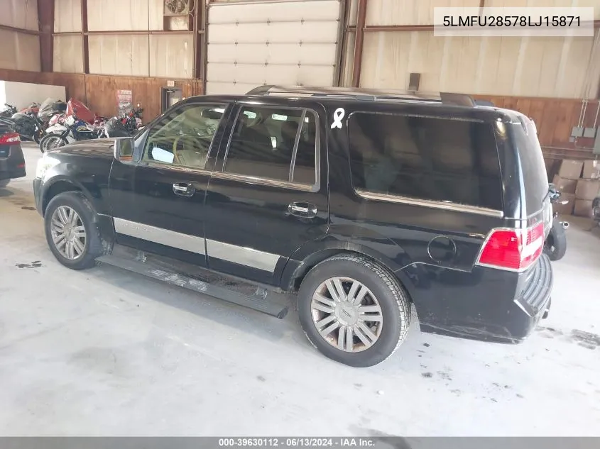 2008 Lincoln Navigator VIN: 5LMFU28578LJ15871 Lot: 39630112