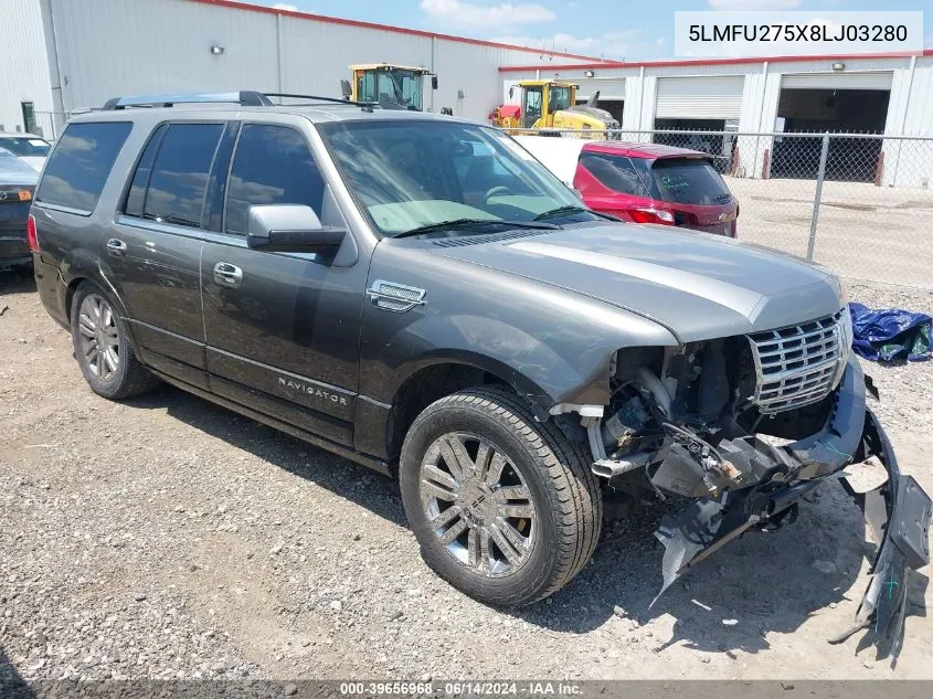 2008 Lincoln Navigator VIN: 5LMFU275X8LJ03280 Lot: 39656968