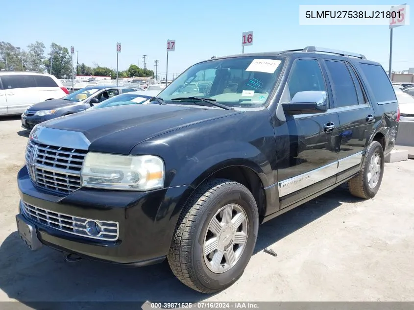 5LMFU27538LJ21801 2008 Lincoln Navigator