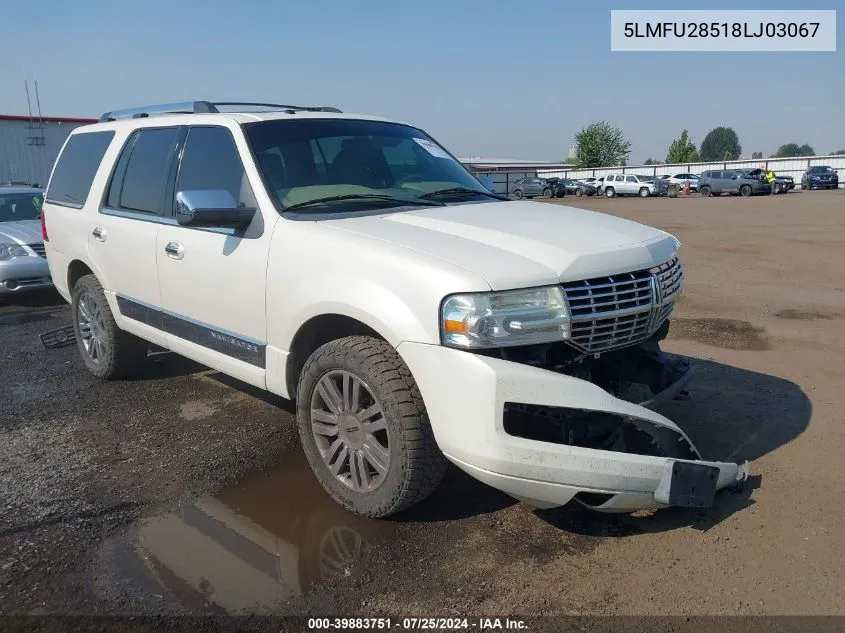 2008 Lincoln Navigator VIN: 5LMFU28518LJ03067 Lot: 39883751