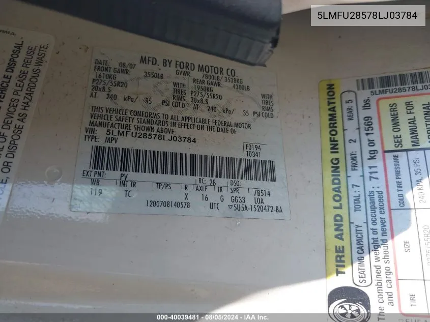 5FNYF4H6XAB501336 2010 Honda Pilot