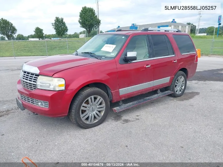 5LMFU28558LJ05257 2008 Lincoln Navigator