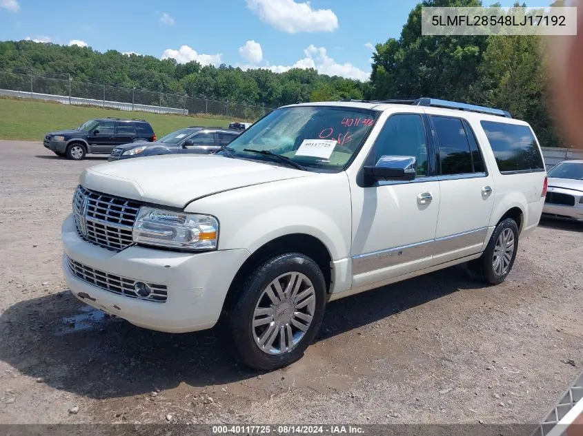 5LMFL28548LJ17192 2008 Lincoln Navigator L