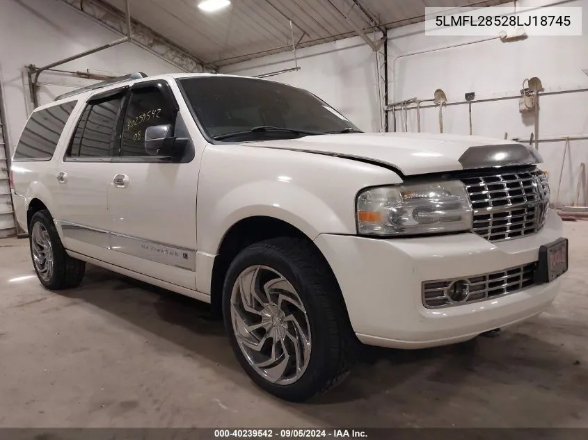 2008 Lincoln Navigator L VIN: 5LMFL28528LJ18745 Lot: 40239542