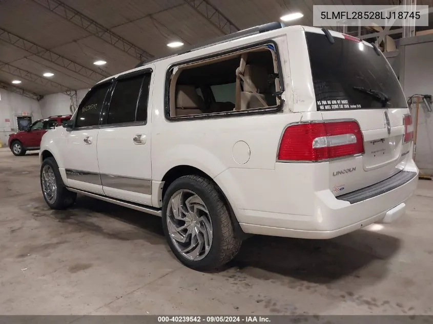 2008 Lincoln Navigator L VIN: 5LMFL28528LJ18745 Lot: 40239542