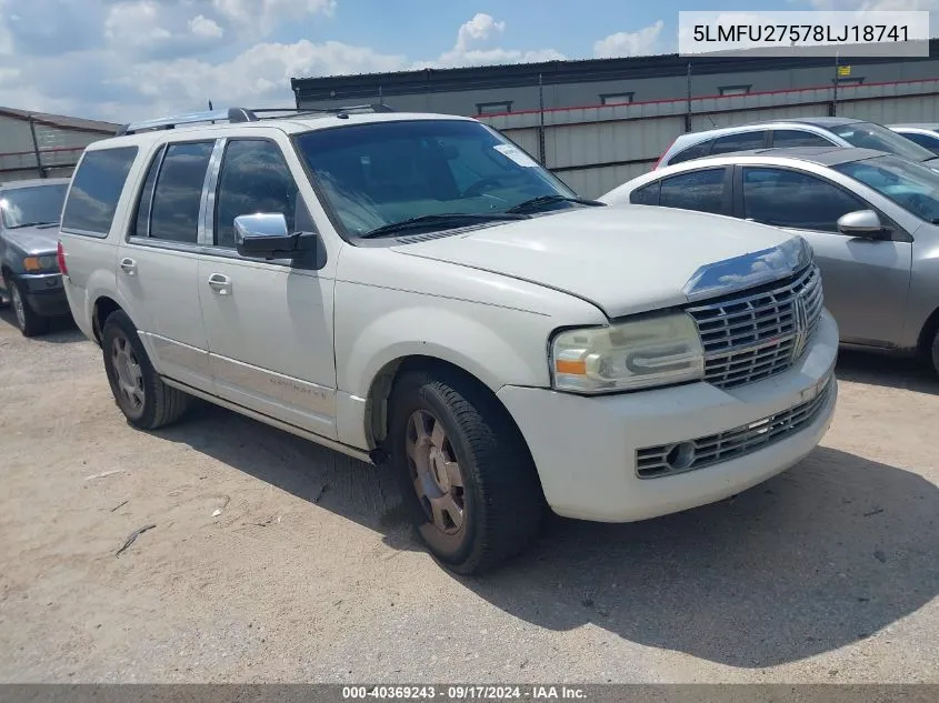 5LMFU27578LJ18741 2008 Lincoln Navigator