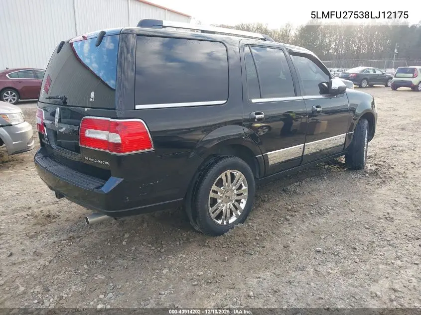 5LMFU27538LJ12175 2008 Lincoln Navigator