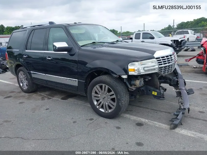 2009 Lincoln Navigator VIN: 5LMFU28539LJ00155 Lot: 39571395