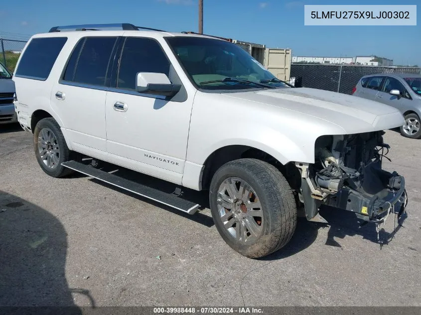 2009 Lincoln Navigator VIN: 5LMFU275X9LJ00302 Lot: 39988448