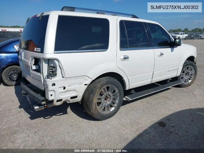 2009 Lincoln Navigator VIN: 5LMFU275X9LJ00302 Lot: 39988448