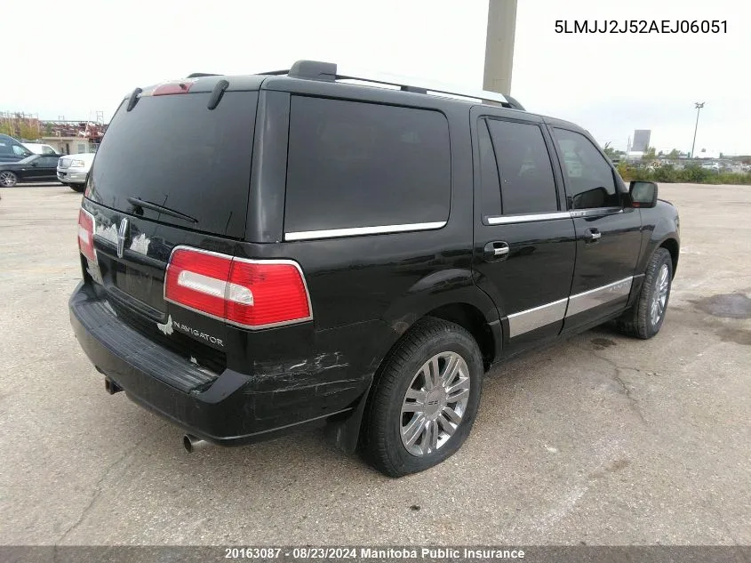 2010 Lincoln Navigator VIN: 5LMJJ2J52AEJ06051 Lot: 20163087