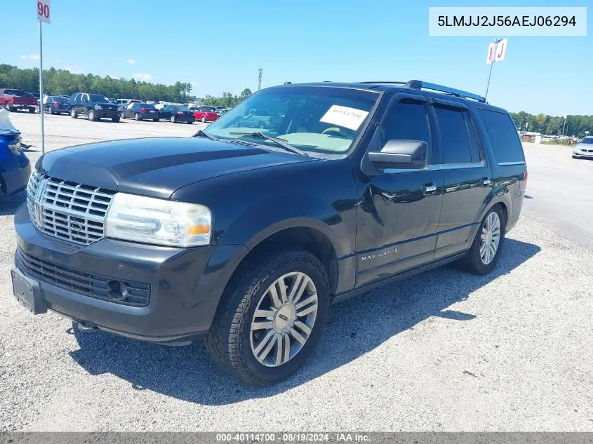 2010 Lincoln Navigator VIN: 5LMJJ2J56AEJ06294 Lot: 40114700