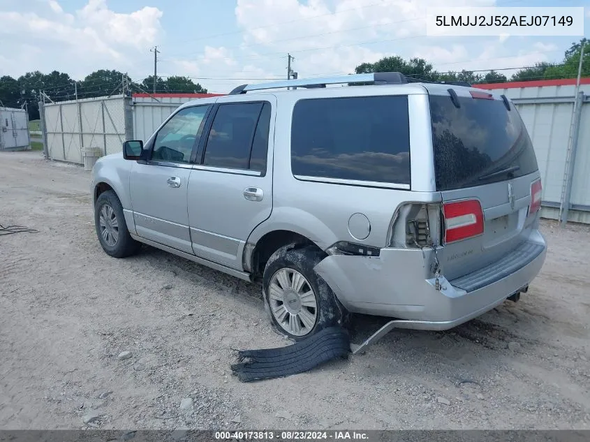 2010 Lincoln Navigator VIN: 5LMJJ2J52AEJ07149 Lot: 40173813