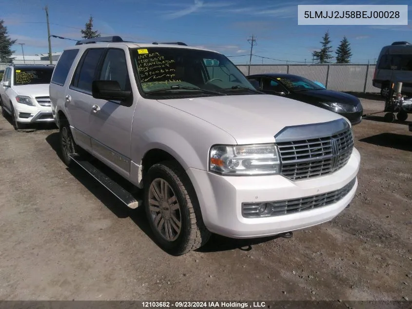 2011 Lincoln Navigator VIN: 5LMJJ2J58BEJ00028 Lot: 12103682