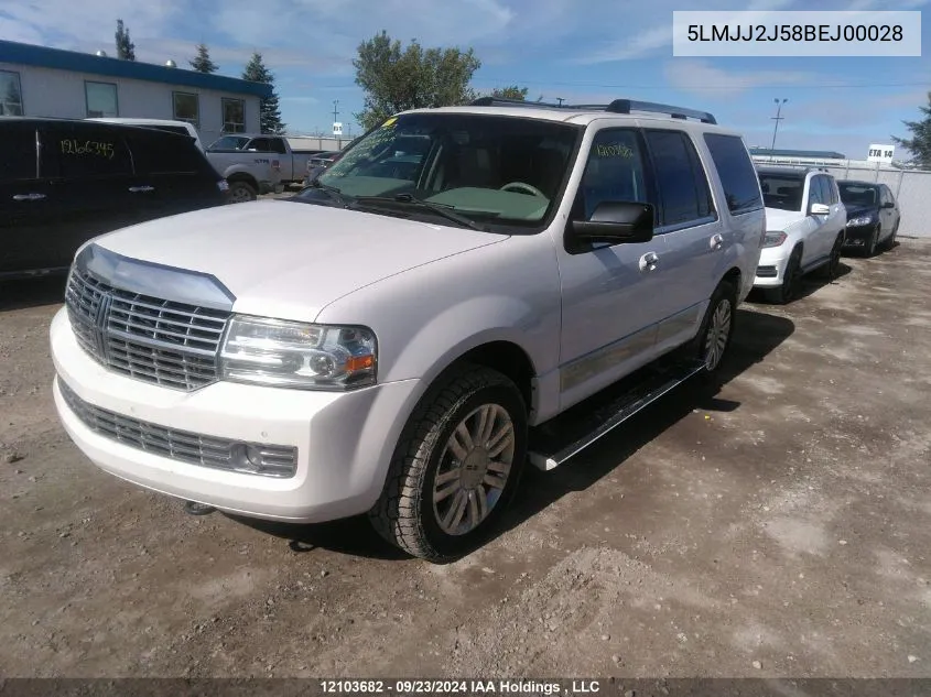 2011 Lincoln Navigator VIN: 5LMJJ2J58BEJ00028 Lot: 12103682