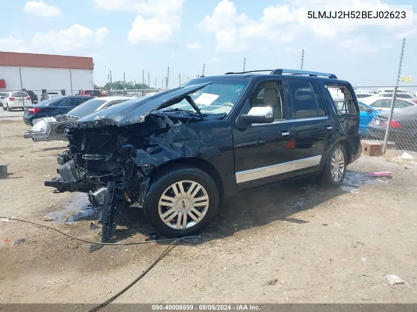 2011 Lincoln Navigator VIN: 5LMJJ2H52BEJ02623 Lot: 40008599