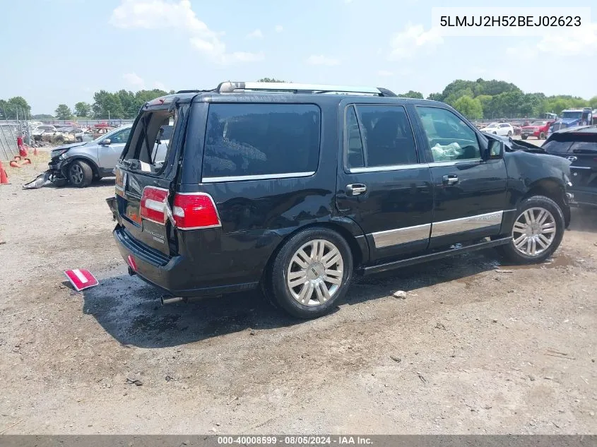 2011 Lincoln Navigator VIN: 5LMJJ2H52BEJ02623 Lot: 40008599