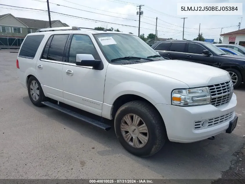 2011 Lincoln Navigator VIN: 5LMJJ2J50BEJ05384 Lot: 40010025