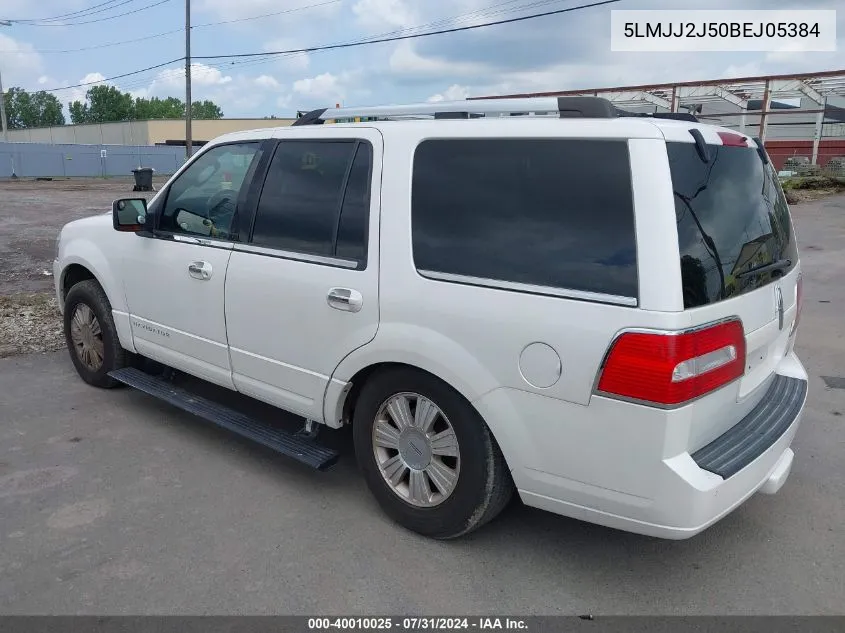 2011 Lincoln Navigator VIN: 5LMJJ2J50BEJ05384 Lot: 40010025