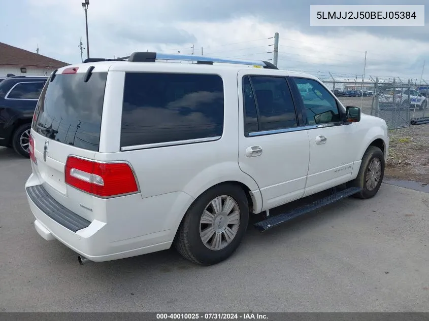 2011 Lincoln Navigator VIN: 5LMJJ2J50BEJ05384 Lot: 40010025