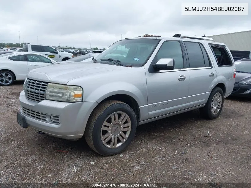 2011 Lincoln Navigator VIN: 5LMJJ2H54BEJ02087 Lot: 40241476