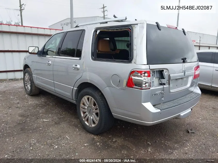 2011 Lincoln Navigator VIN: 5LMJJ2H54BEJ02087 Lot: 40241476