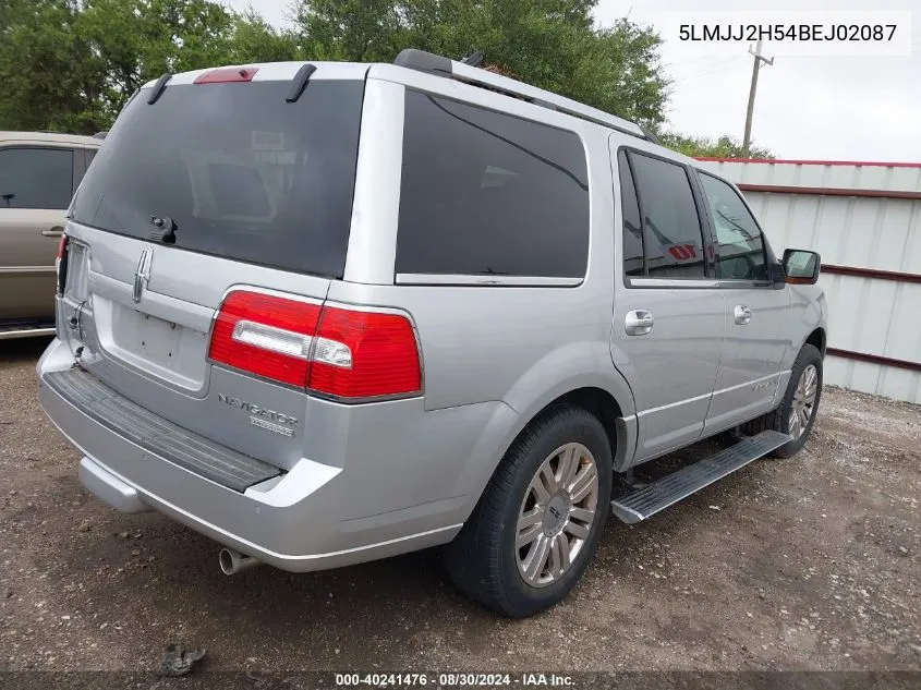 2011 Lincoln Navigator VIN: 5LMJJ2H54BEJ02087 Lot: 40241476