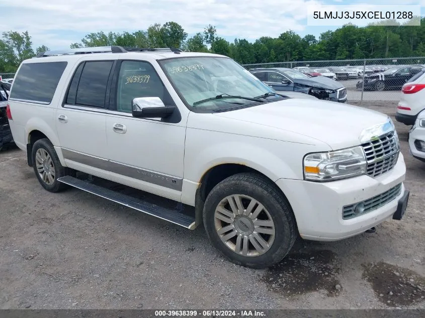 2012 Lincoln Navigator L VIN: 5LMJJ3J5XCEL01288 Lot: 39638399